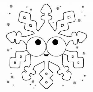 Раскраска снежинки для детей 4 5 лет #22 #501182