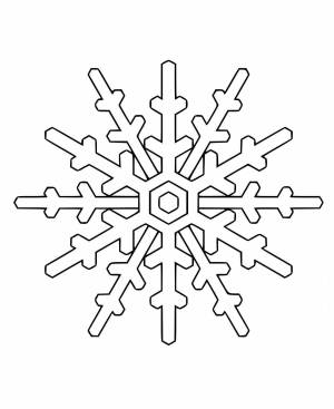 Раскраска снежинки для детей 4 5 лет #28 #501188
