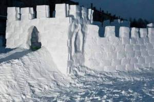 Раскраска снежная крепость #4 #501385