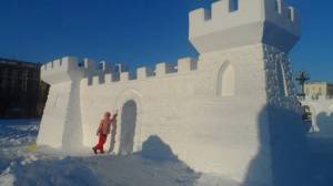Раскраска снежная крепость #6 #501387