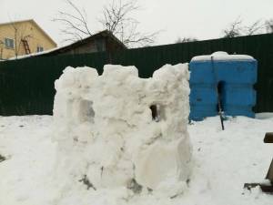 Раскраска снежная крепость #7 #501388