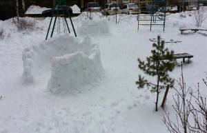 Раскраска снежная крепость #9 #501390
