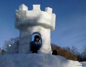 Раскраска снежная крепость #21 #501402