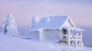 Раскраска снежный домик #1 #501496