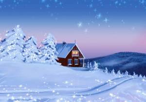 Раскраска снежный домик #2 #501497