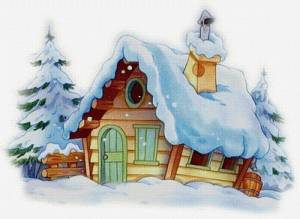 Раскраска снежный домик #4 #501499