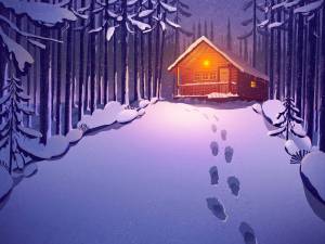 Раскраска снежный домик #10 #501505