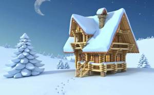 Раскраска снежный домик #15 #501510