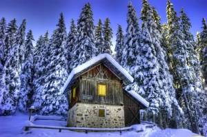 Раскраска снежный домик #28 #501523