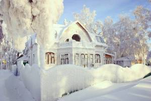 Раскраска снежный домик #38 #501533
