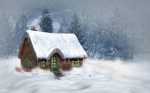 Раскраска снежный домик #39 #501534