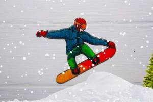 Раскраска сноубордист для детей #1 #501676
