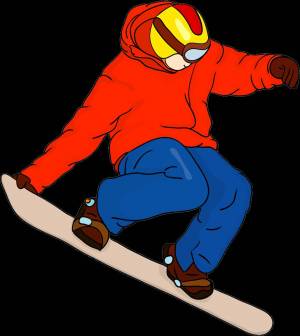 Раскраска сноубордист для детей #19 #501694
