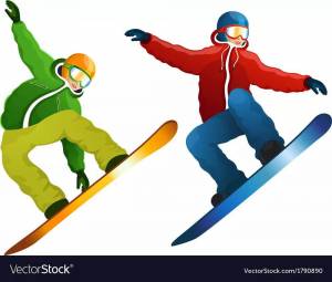 Раскраска сноубордист для детей #21 #501696