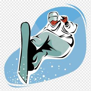 Раскраска сноубордист для детей #26 #501701