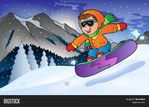 Раскраска сноубордист для детей #35 #501710