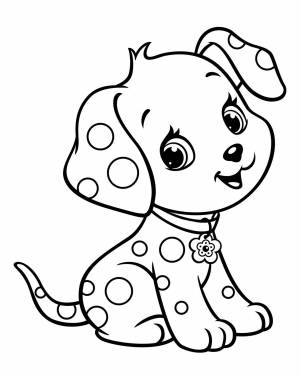Раскраска собака для детей 4 5 лет #4 #502174