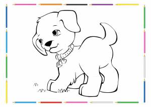Раскраска собака для детей 4 5 лет #9 #502179
