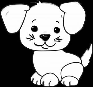 Раскраска собака для детей 4 5 лет #13 #502183