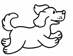 Раскраска собака для детей 4 5 лет #26 #502196