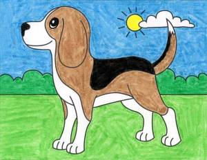 Раскраска собака для детей 6 7 лет #3 #502251