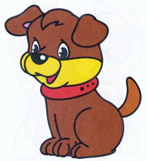 Раскраска собака для детей 6 7 лет #33 #502281