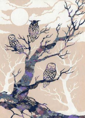 Раскраска сова на дереве #31 #503697