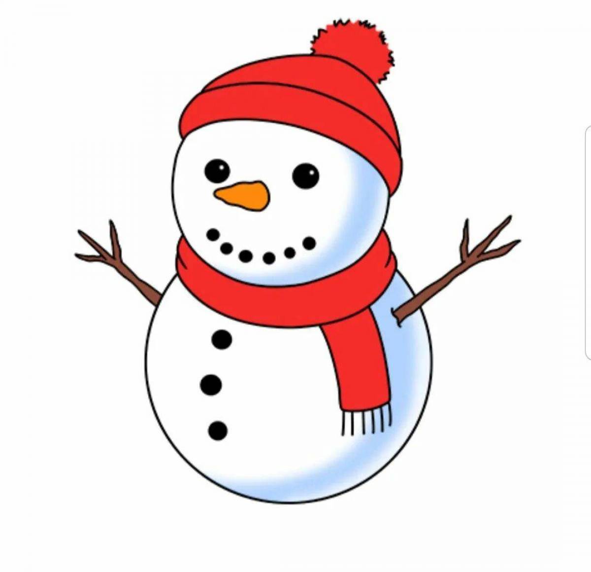 Снеговик для детей 3 4 #30
