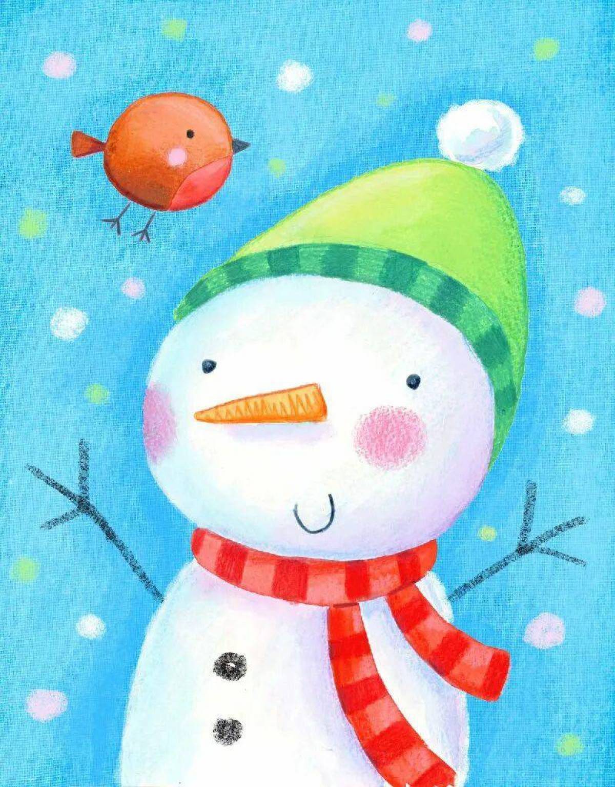 Снеговик для детей 6 7 лет #8