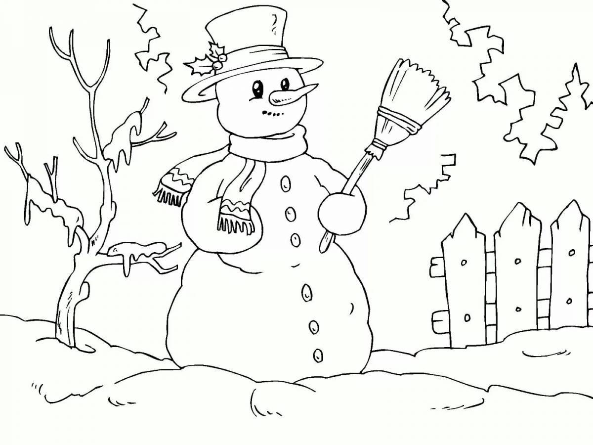 Снеговик для детей 6 7 лет #12