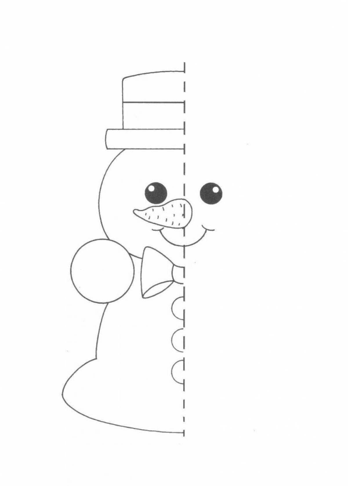 Снеговик для детей 6 7 лет #15