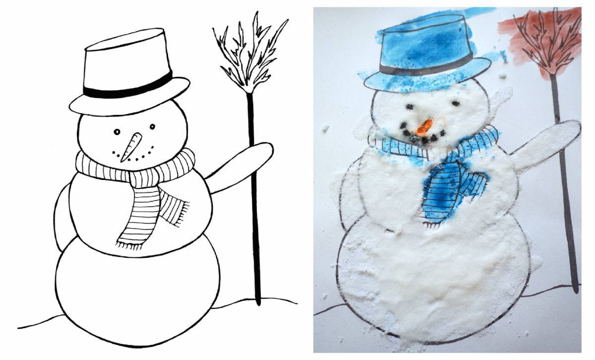 Снеговик для детей 6 7 лет #27