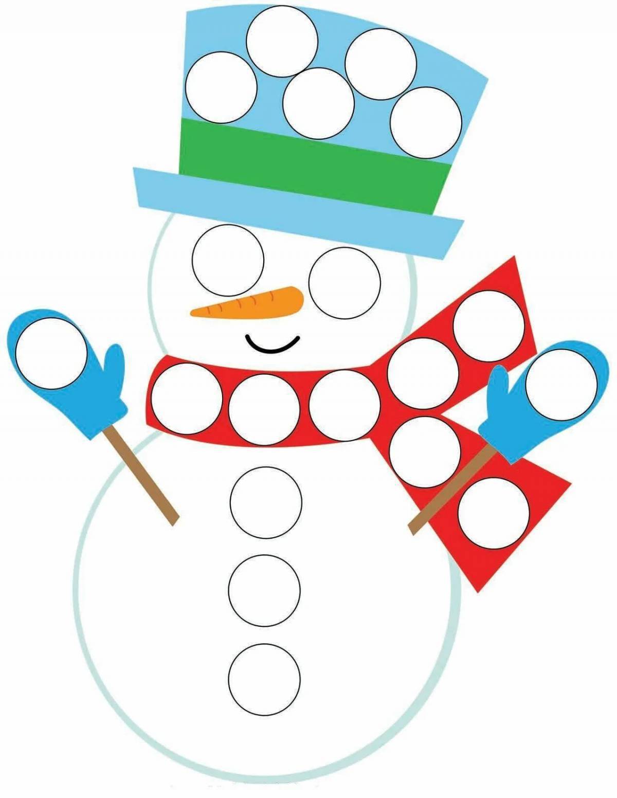 Снеговик для детей 6 7 лет #28