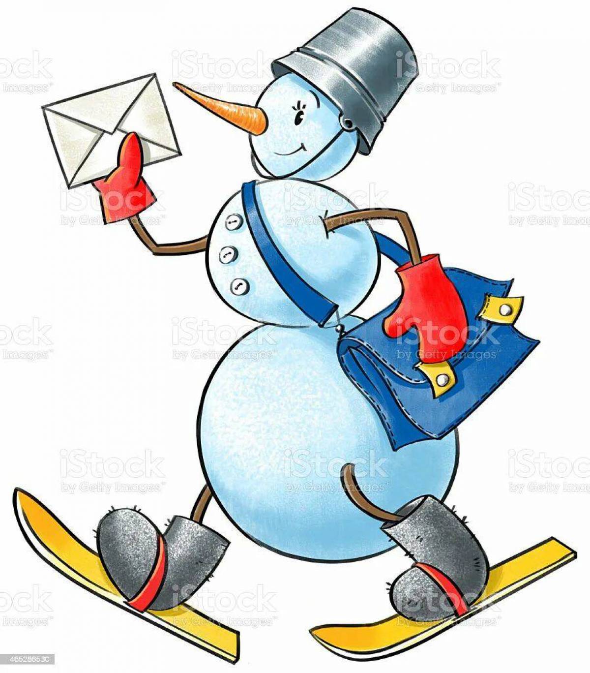 Снеговик почтовик #15