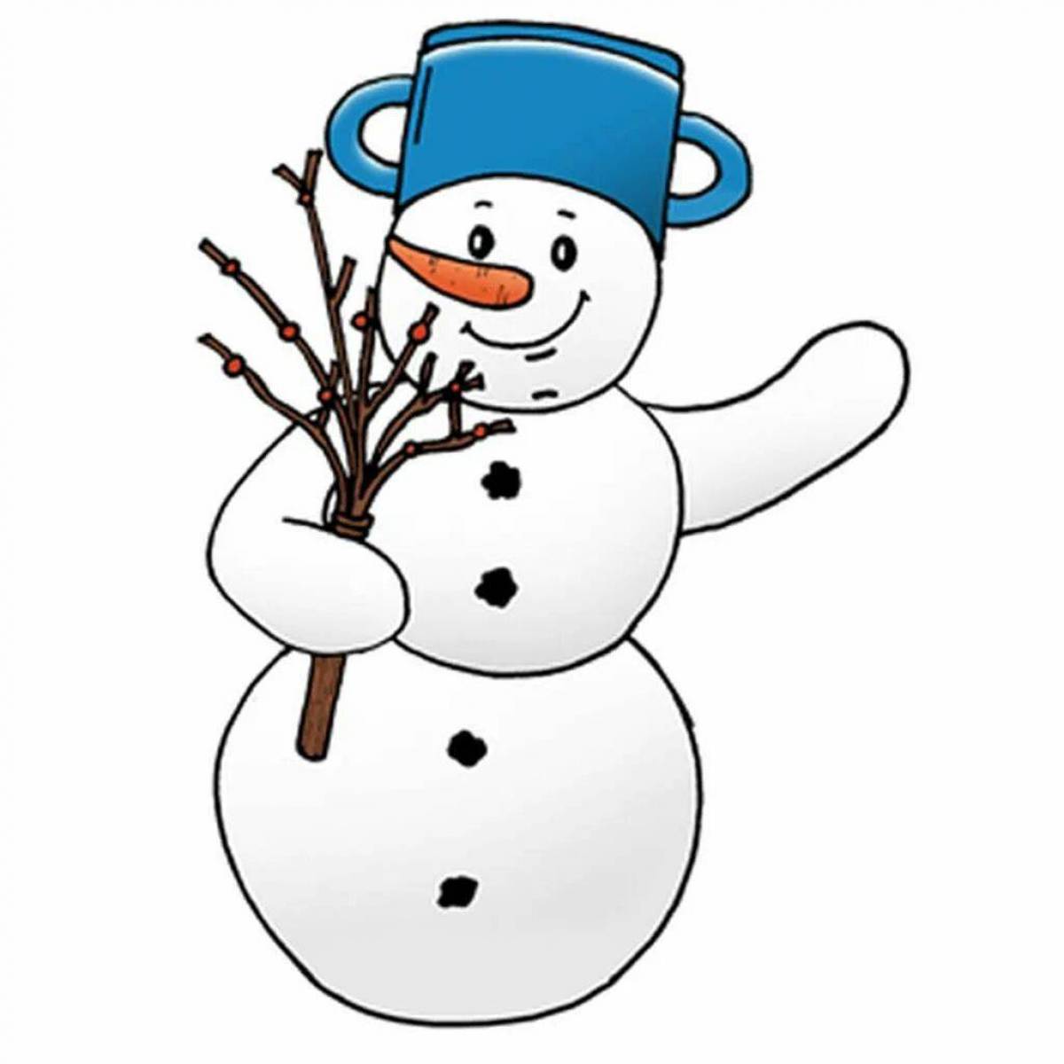 Снеговика для детей 3 4 года #25