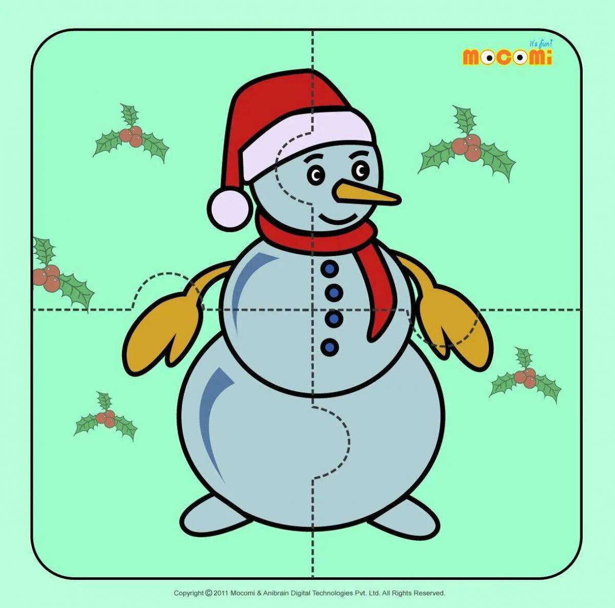 Снеговика для детей 3 4 года #31