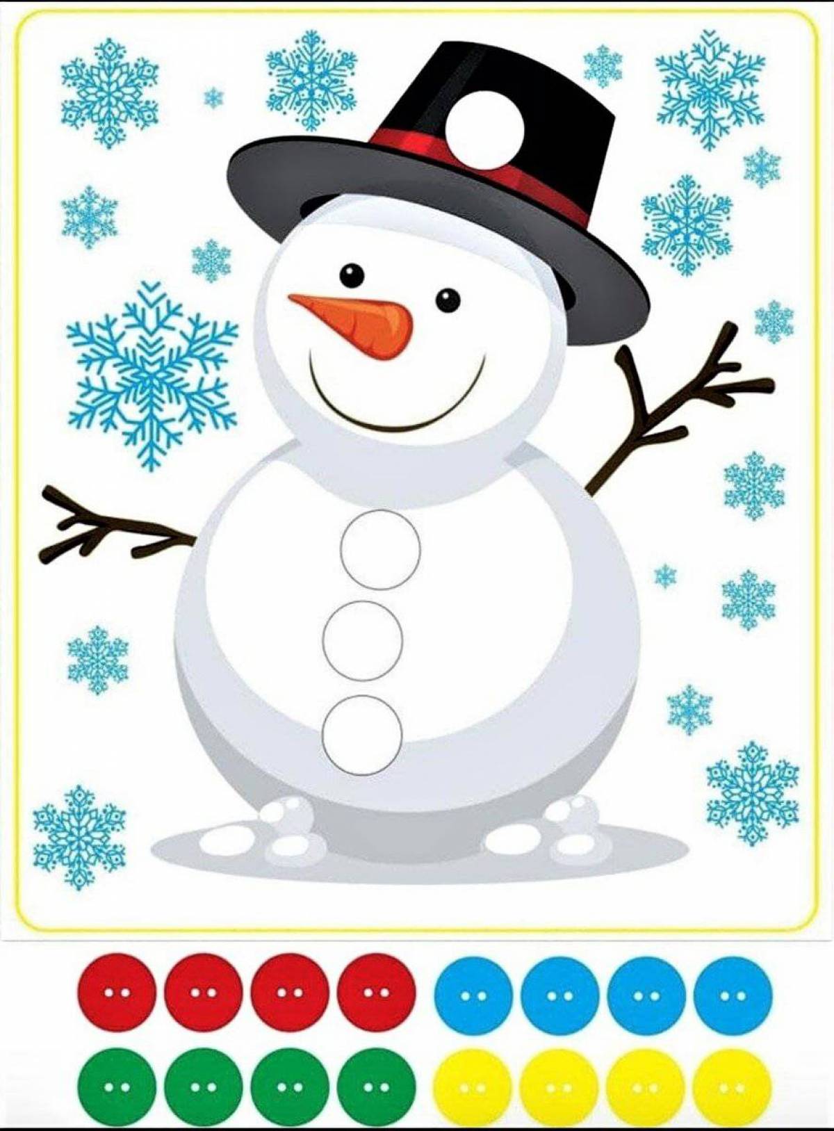Снеговика для детей 3 4 года #32