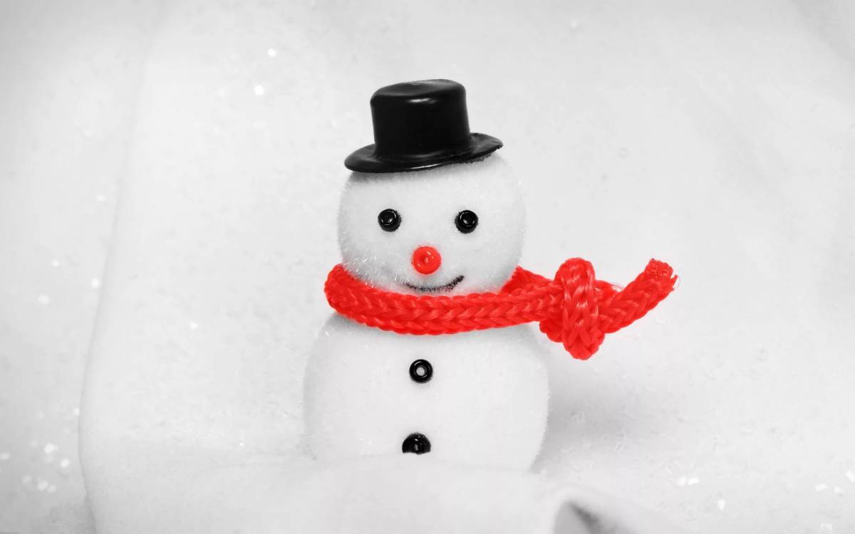 Снеговики в шапочках и шарфиках #38