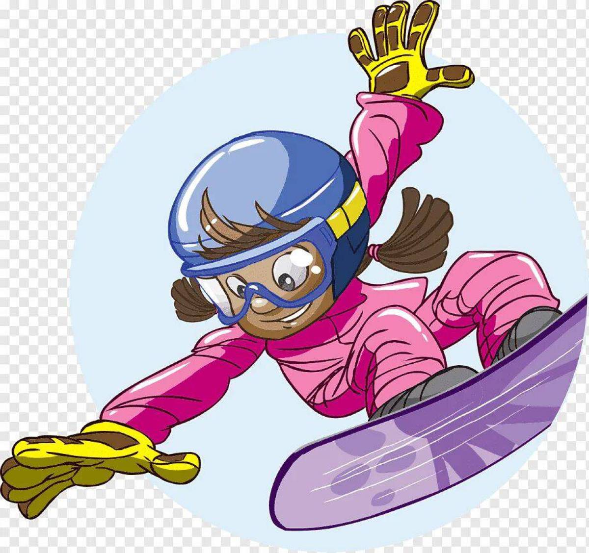 Сноубордист для детей #2