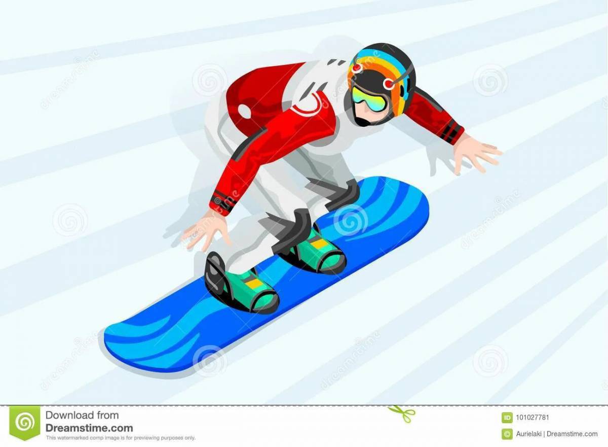 Сноубордист для детей #17