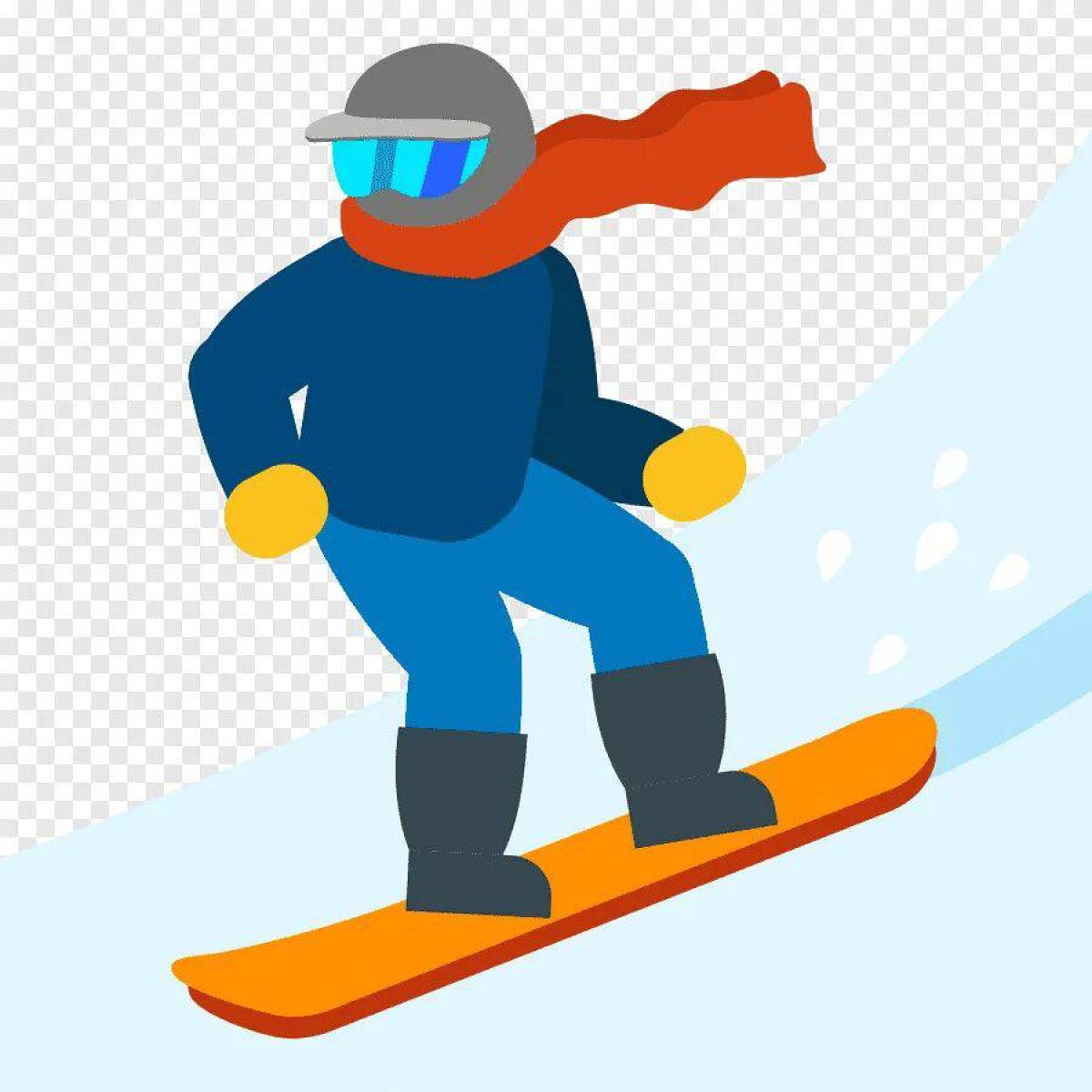 Сноубордист для детей #31