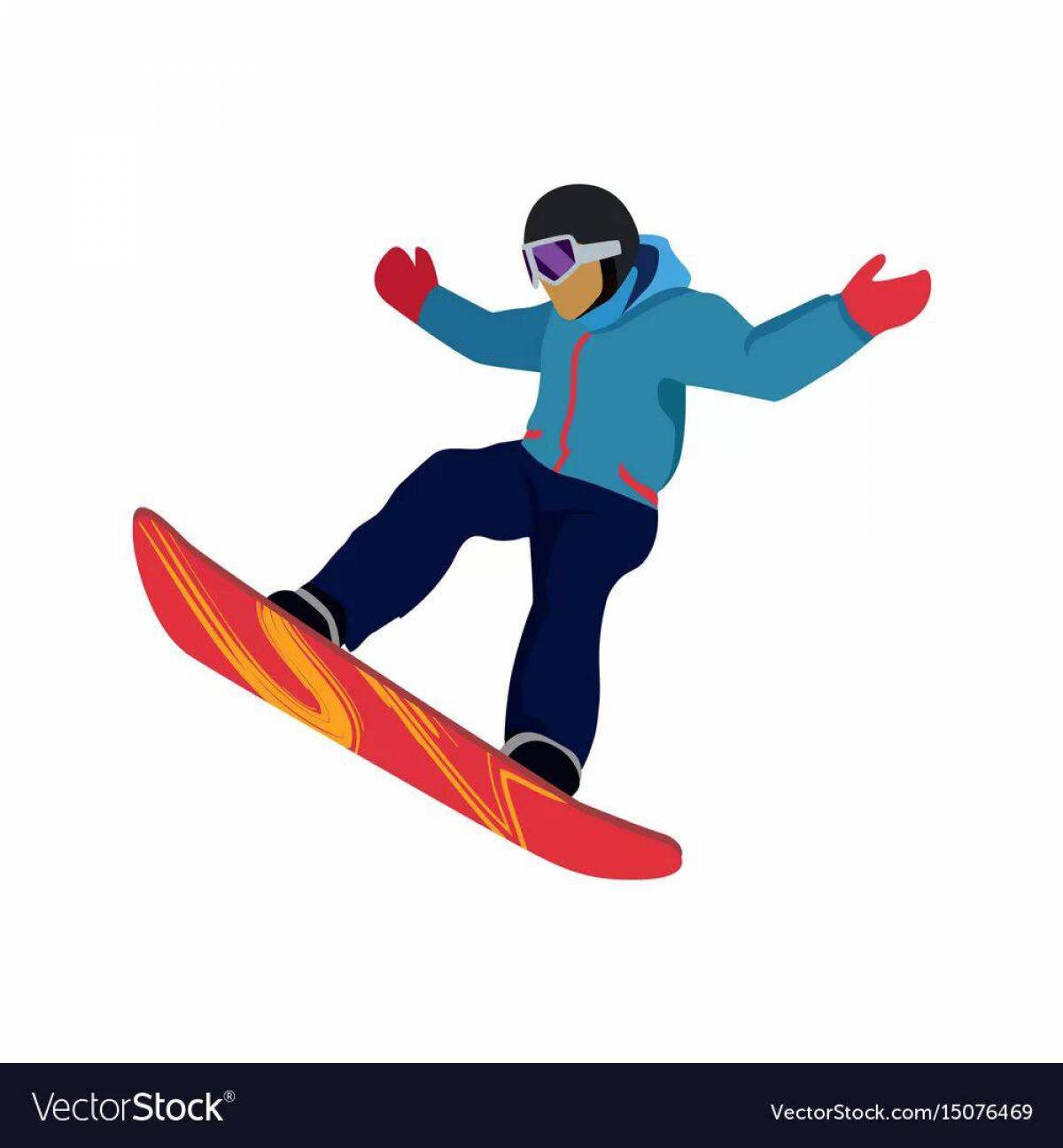Сноубордист для детей #34