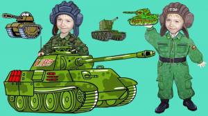 Раскраска солдат детская #29 #504679