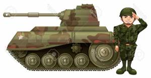 Раскраска солдат и танк #13 #504701