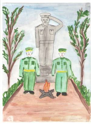Раскраска солдат на посту рисование в старшей группе #5 #504731
