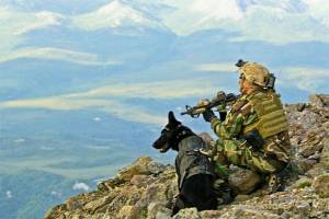 Раскраска солдат с собакой #22 #505012