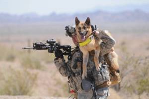 Раскраска солдат с собакой #28 #505018