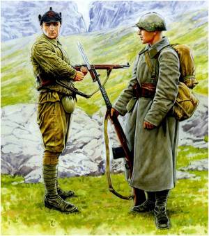 Раскраска солдат советский #29 #505057
