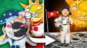 Раскраска солнце и луна аниматроники для детей #1 #505378