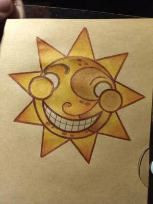 Раскраска солнце и луна аниматроники для детей #21 #505398